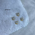 12 Pcs Kitty nail Piece Cute  Kitty Nail Charm Set – Full Diamond Zircon Cartoon Animal Nail Art Decor charm