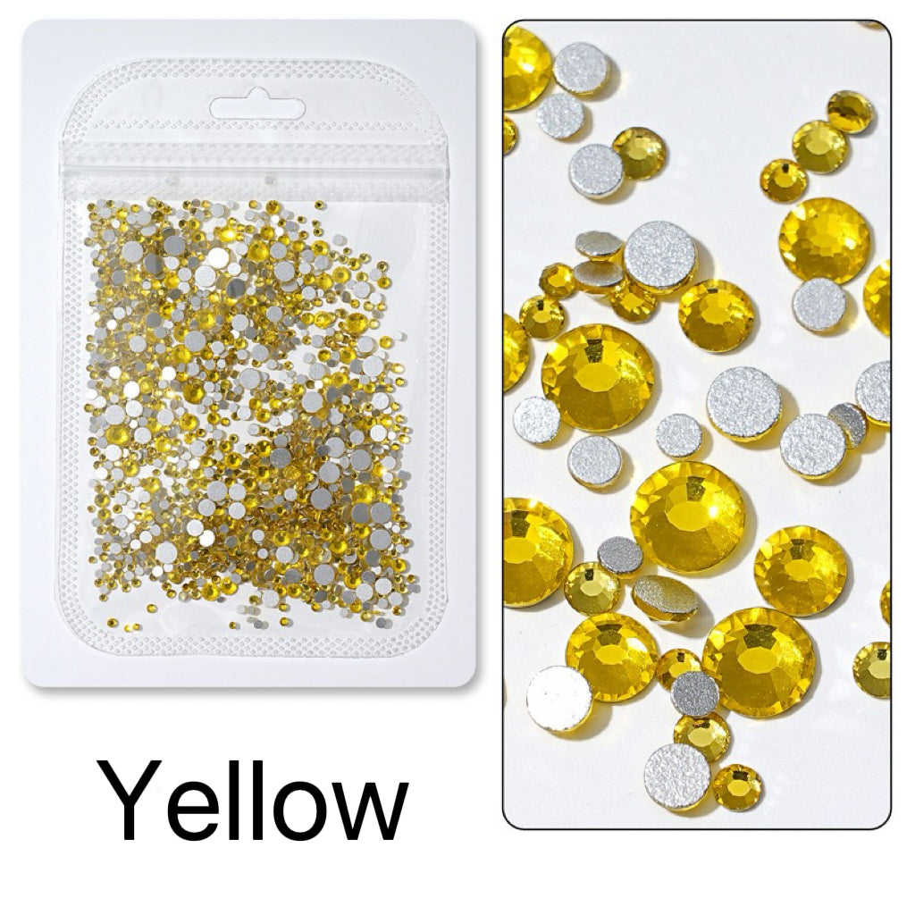 Flatback Nail Rhinestones – Mixed Sizes(1440pcs)