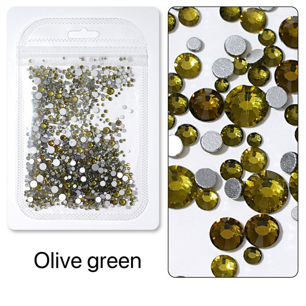 Flatback Nail Rhinestones – Mixed Sizes(1440pcs)