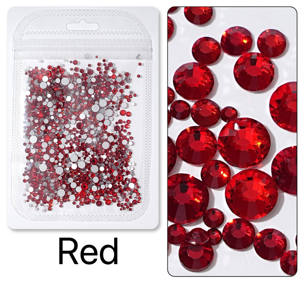 Flatback Nail Rhinestones – Mixed Sizes(1440pcs)