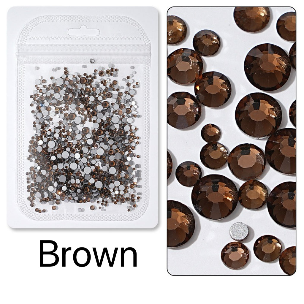 Flatback Nail Rhinestones – Mixed Sizes(1440pcs)