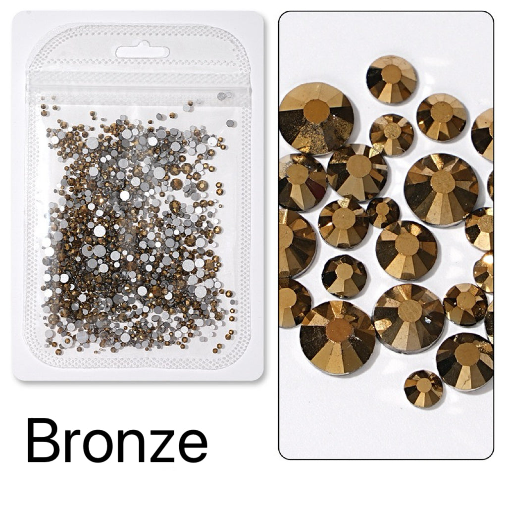 Flatback Nail Rhinestones – Mixed Sizes(1440pcs)