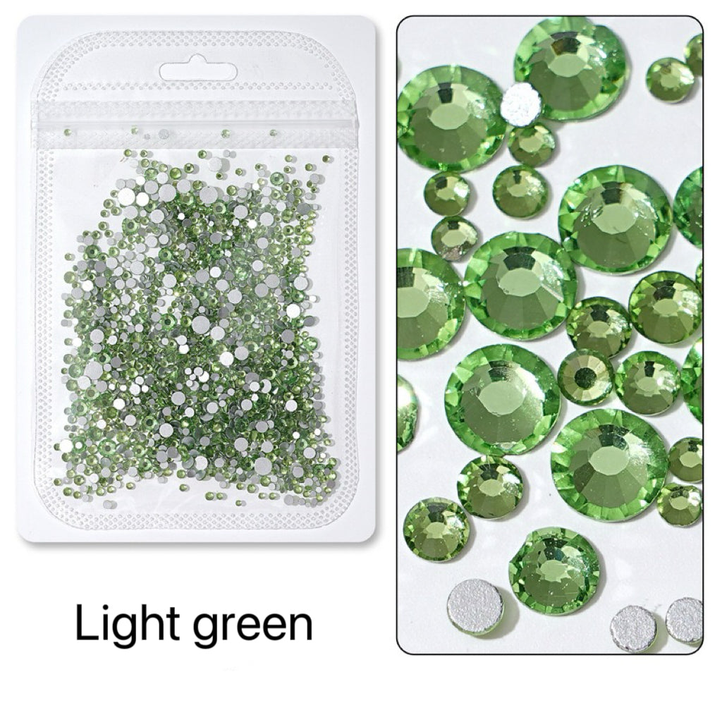 Flatback Nail Rhinestones – Mixed Sizes(1440pcs)
