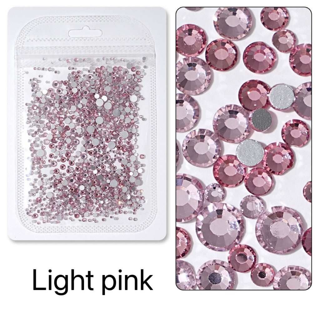 Flatback Nail Rhinestones – Mixed Sizes(1440pcs)