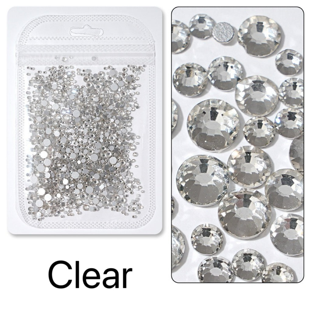 Flatback Nail Rhinestones – Mixed Sizes(1440pcs)