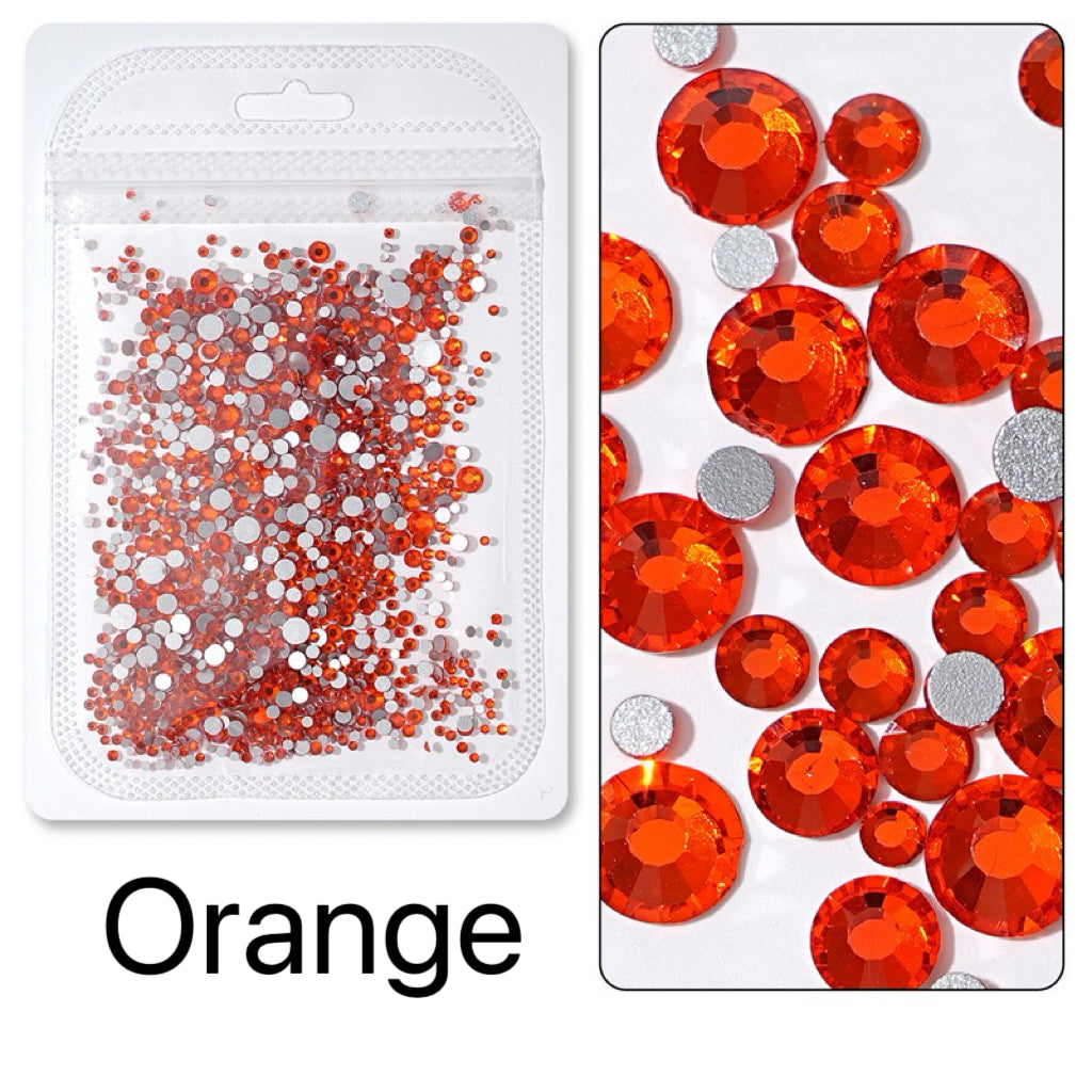 Flatback Nail Rhinestones – Mixed Sizes(1440pcs)