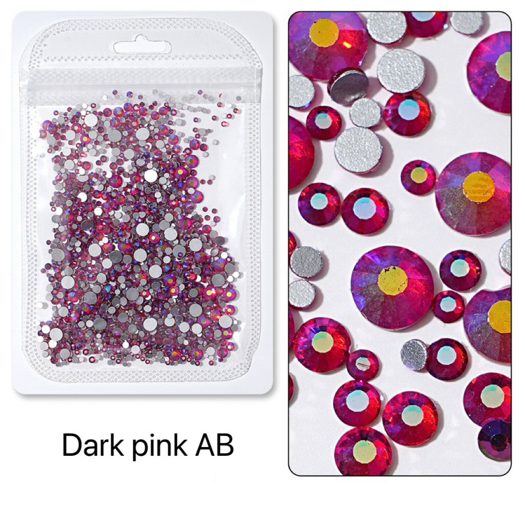 Flatback Nail Rhinestones – Mixed Sizes(1440pcs)