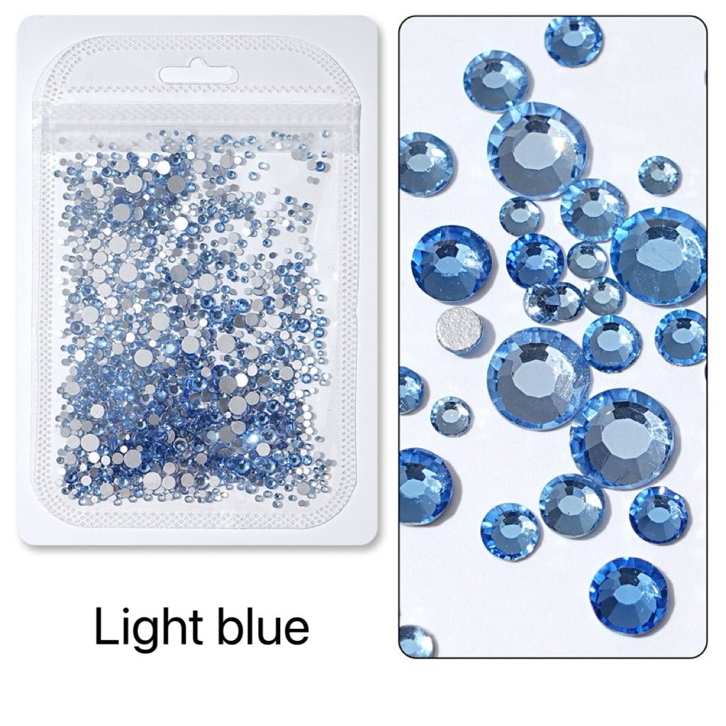 Flatback Nail Rhinestones – Mixed Sizes(1440pcs)