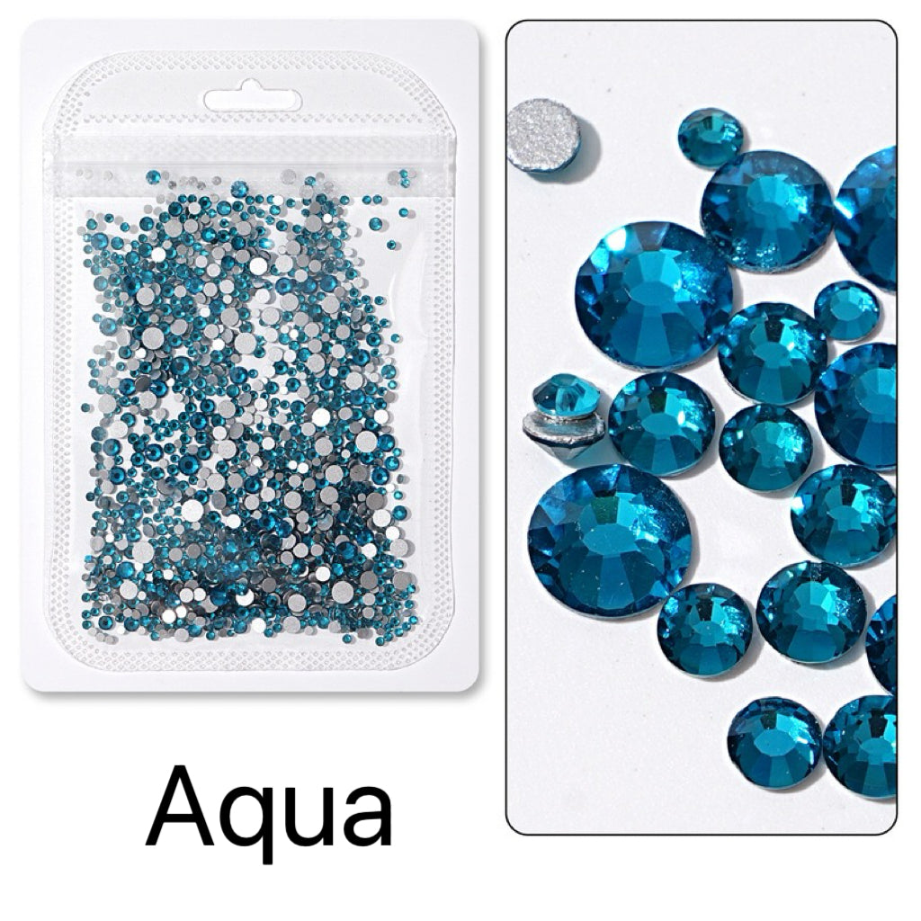 Flatback Nail Rhinestones – Mixed Sizes(1440pcs)