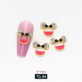 Minnie Head Nail Charms – 12-Piece Set of 3D Alloy Iconic Silhouette Nail Art Accents