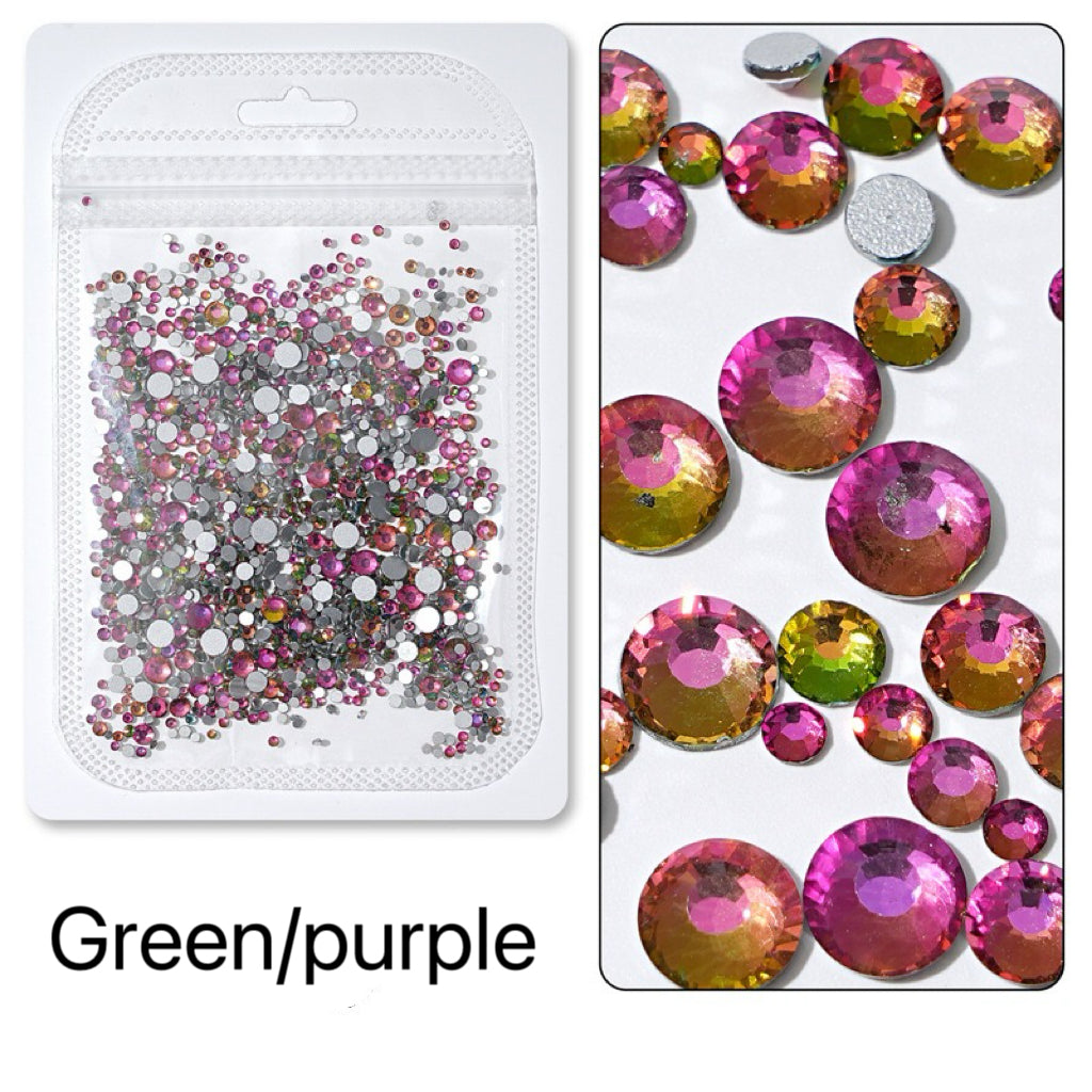 Flatback Nail Rhinestones – Mixed Sizes(1440pcs)