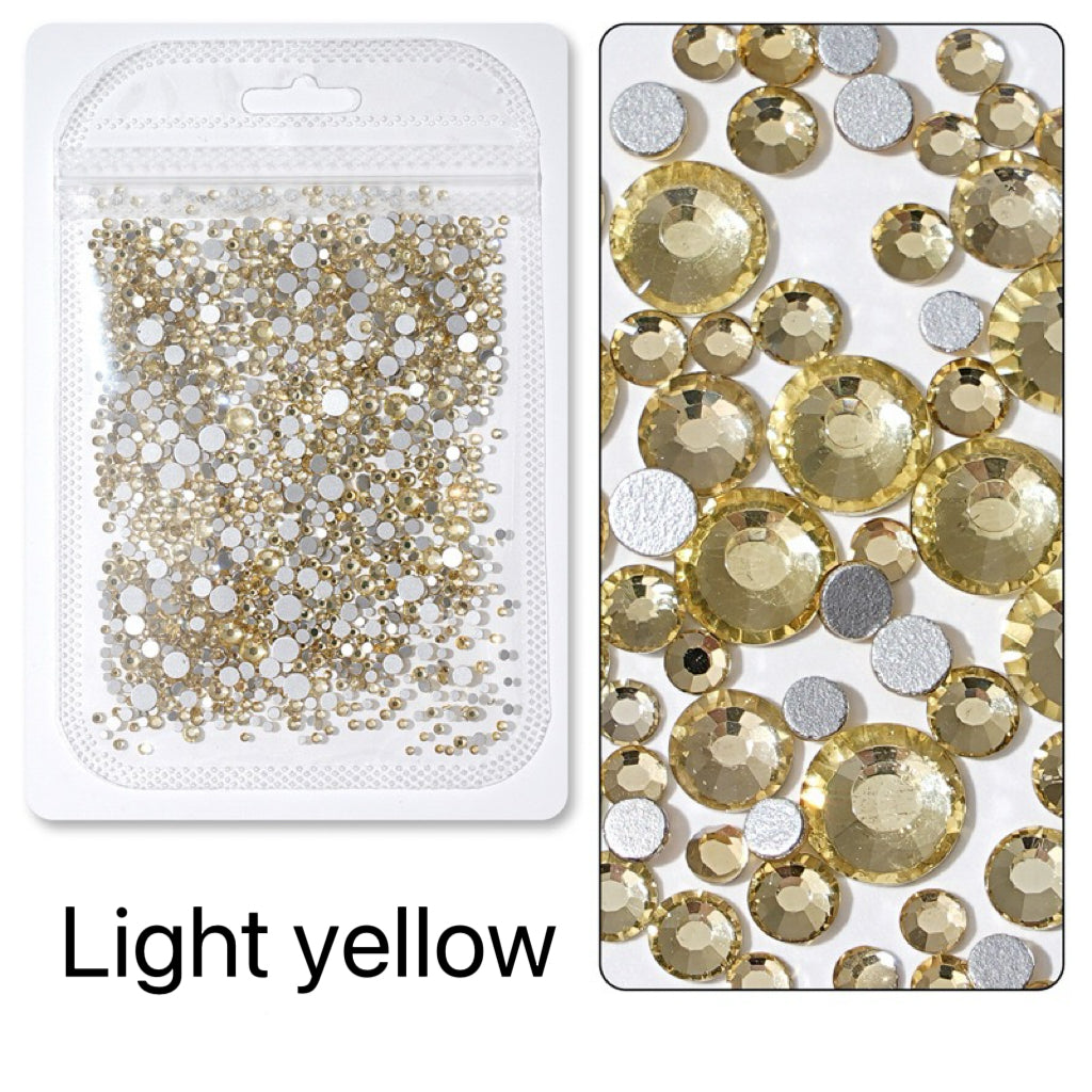 Flatback Nail Rhinestones – Mixed Sizes(1440pcs)
