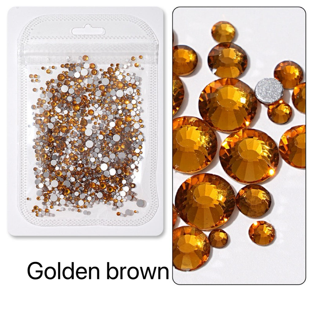 Flatback Nail Rhinestones – Mixed Sizes(1440pcs)