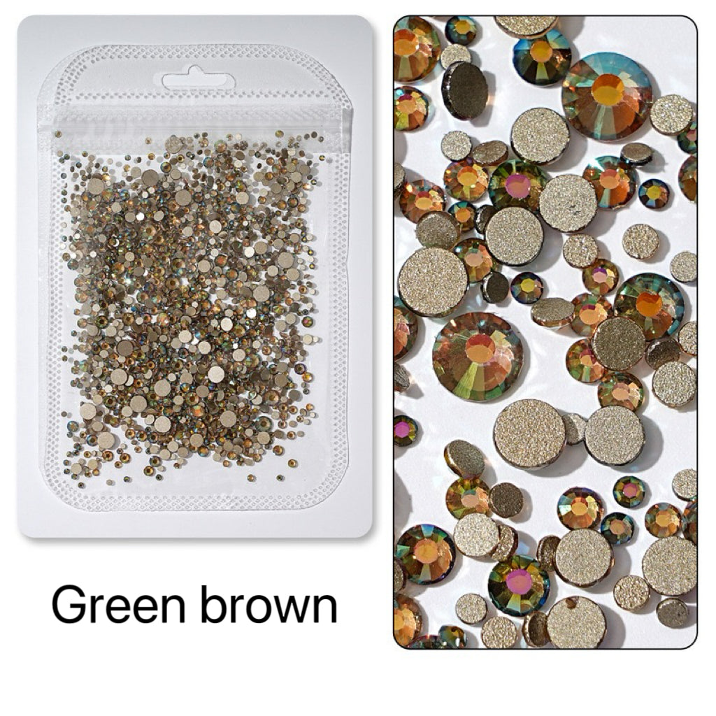 Flatback Nail Rhinestones – Mixed Sizes(1440pcs)