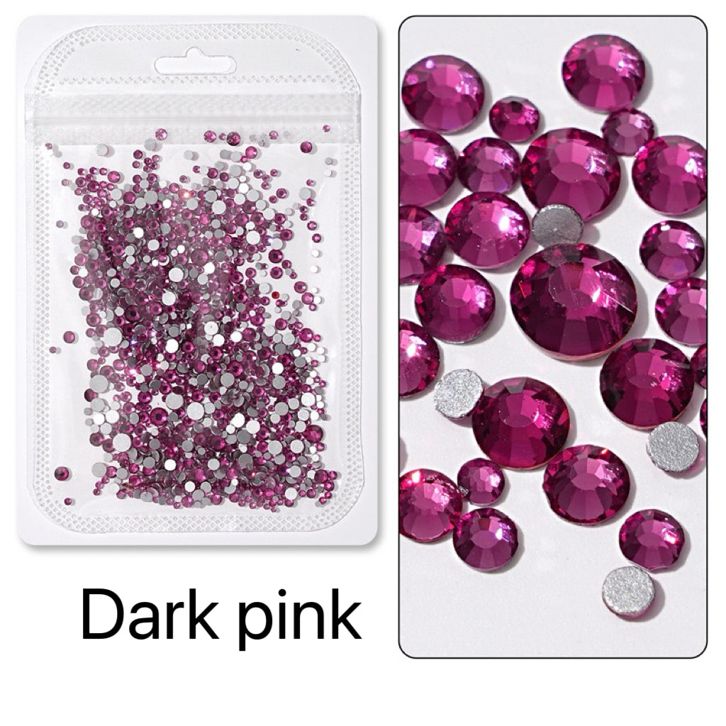 Flatback Nail Rhinestones – Mixed Sizes(1440pcs)