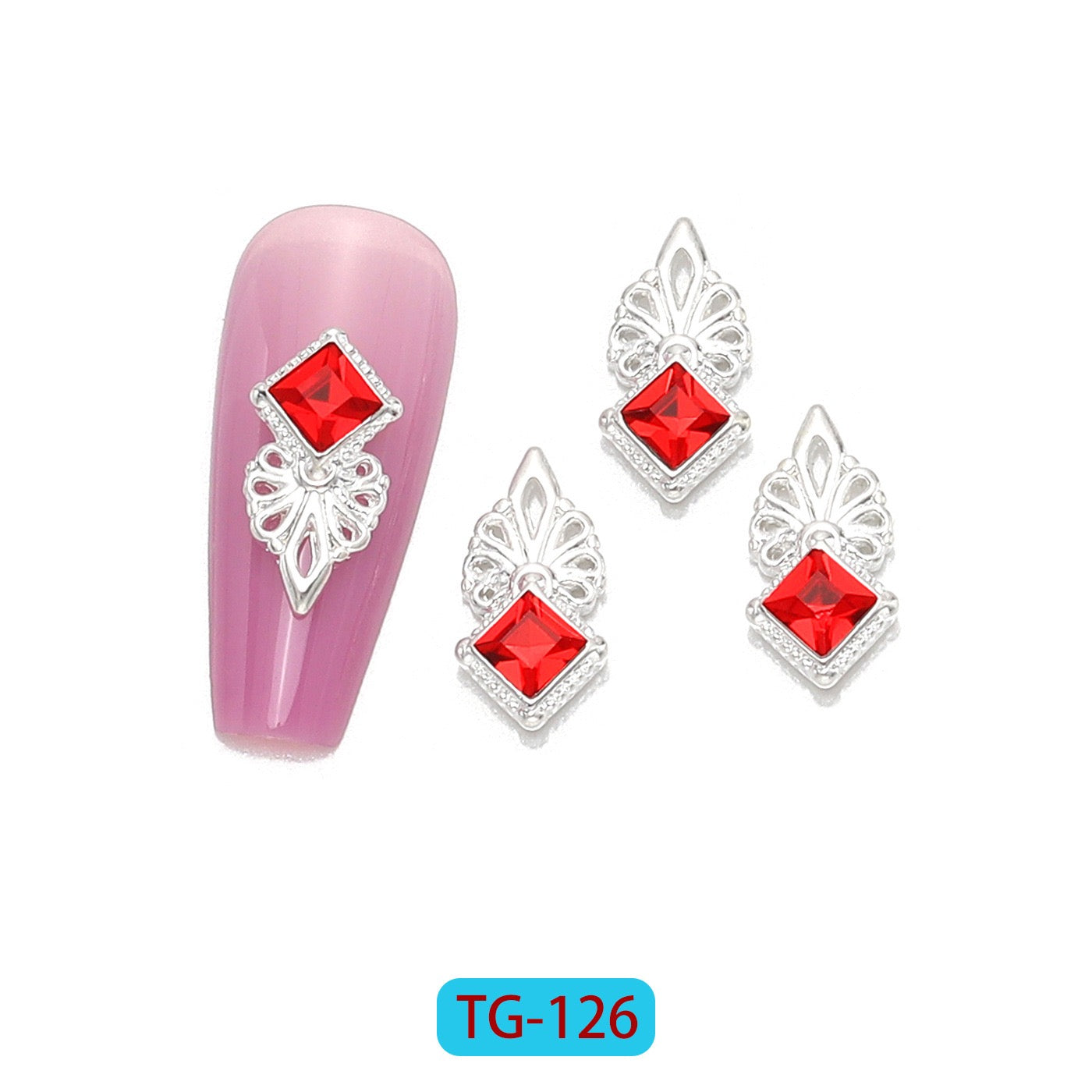 Glam diamond Rhinestone Nail Charms (Set of 12)