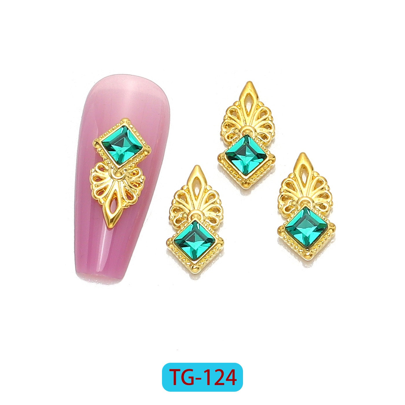 Glam diamond Rhinestone Nail Charms (Set of 12)
