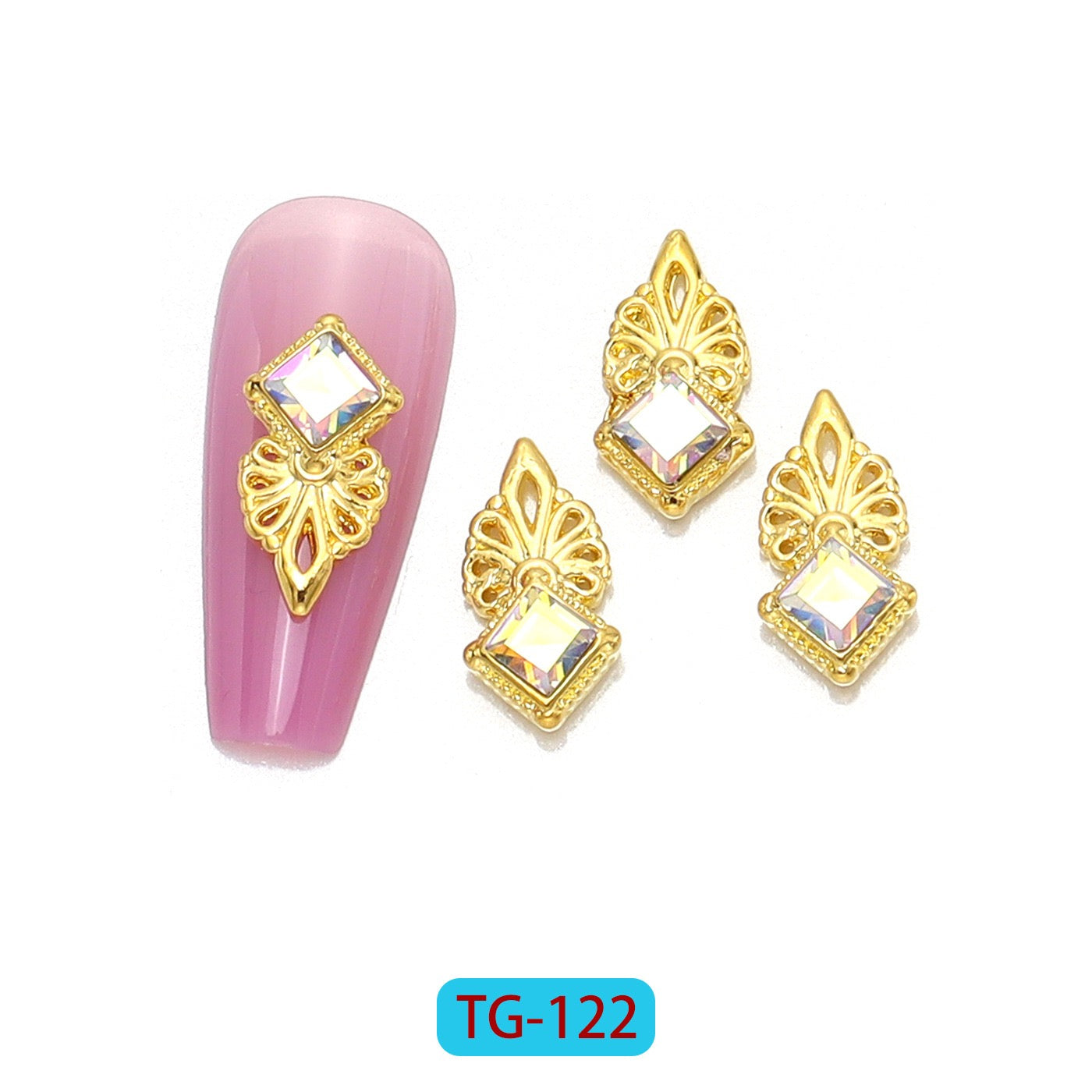 Glam diamond Rhinestone Nail Charms (Set of 12)