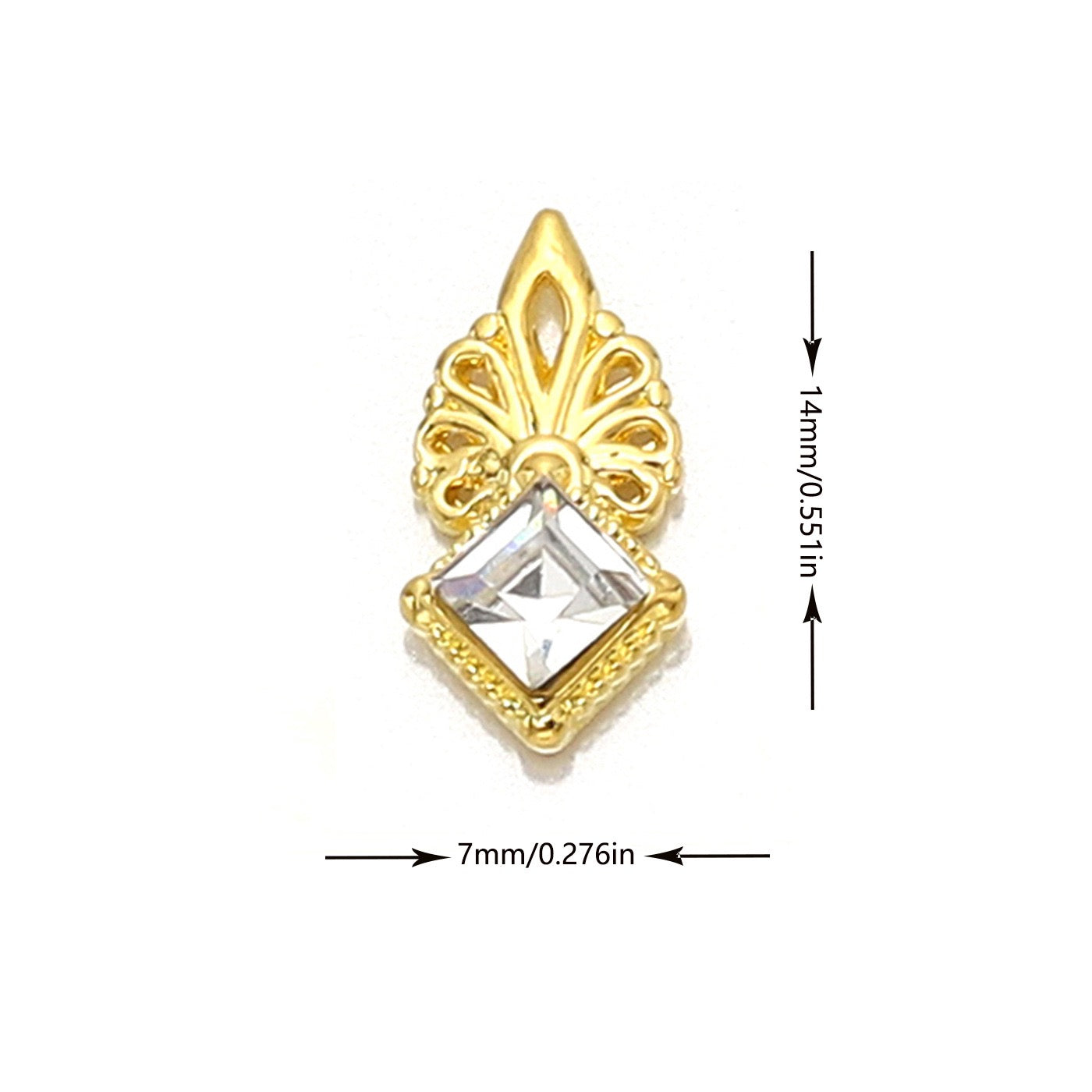 Glam diamond Rhinestone Nail Charms (Set of 12)