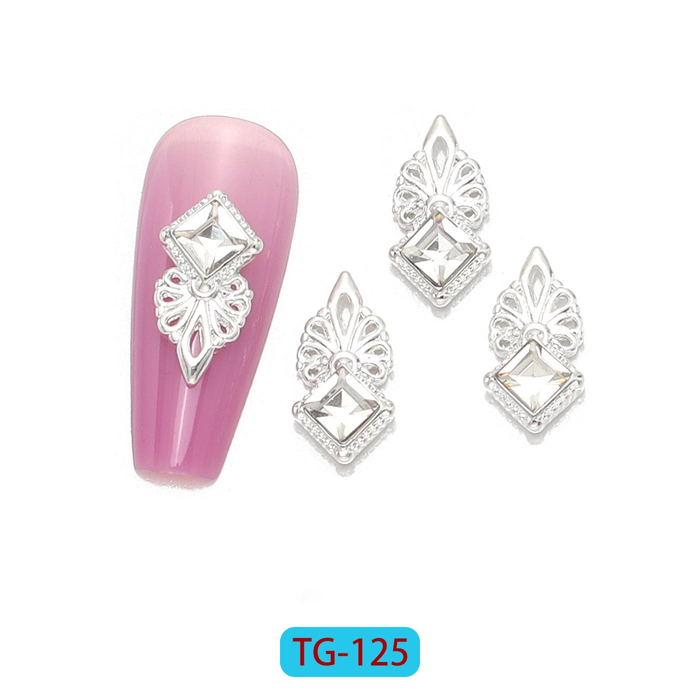 Glam diamond Rhinestone Nail Charms (Set of 12)