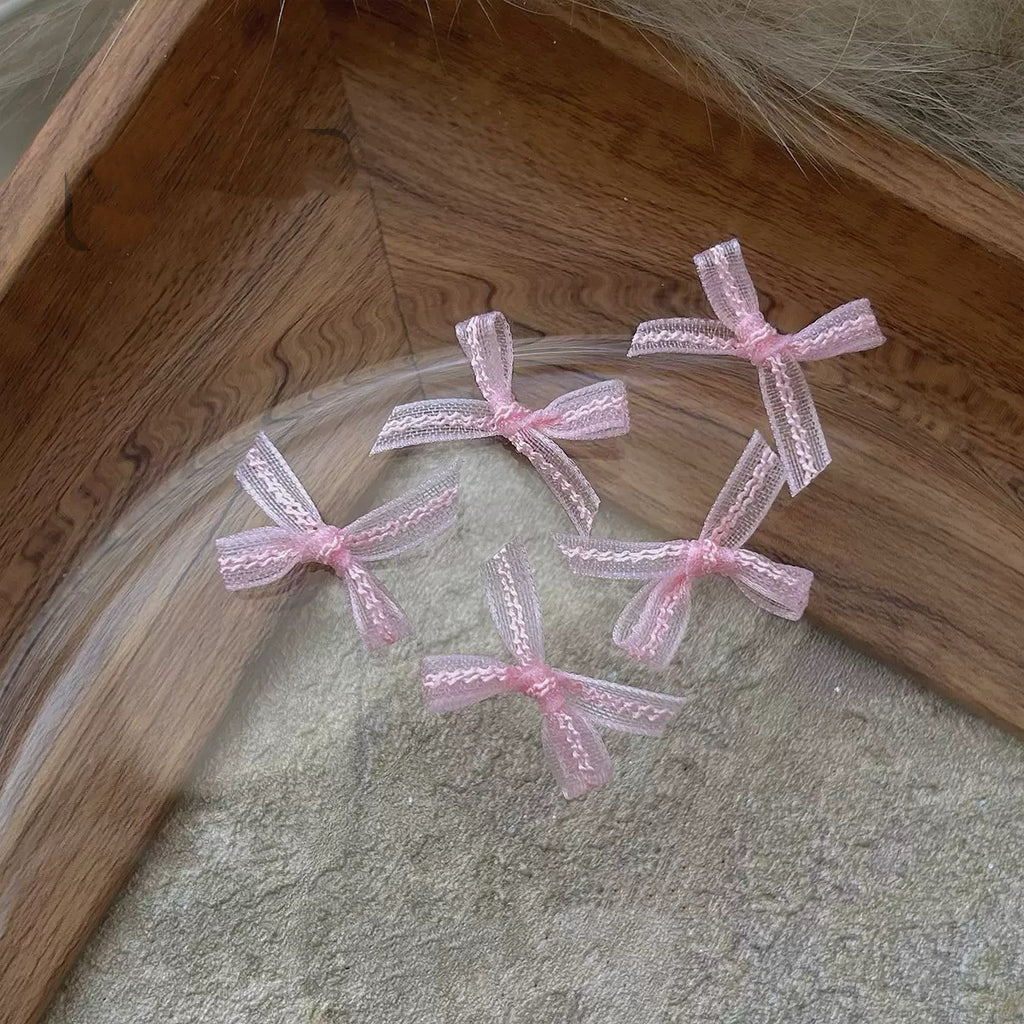 Enchanted Fairy Organza Bow Set (20 Pieces) – Delicate Mesh Lace Ribbon Charms