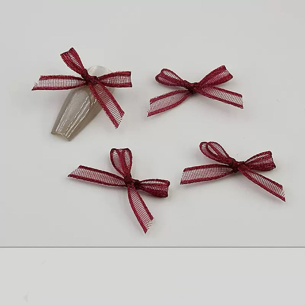 Enchanted Fairy Organza Bow Set (20 Pieces) – Delicate Mesh Lace Ribbon Charms