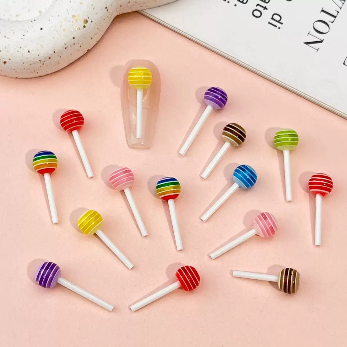 Candy-Colored Nail Charms (20-Piece pack )