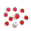 Berry Sweet Charms: 20-Piece Strawberry/Cherry Nail Accessories