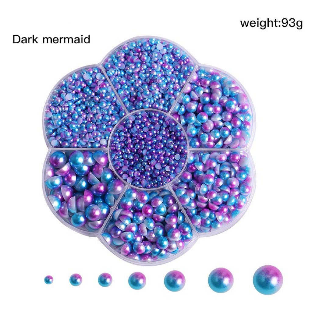 Colorful Pearl  Nail Art (5600 pieces) Wheel – Choose Your Shade!