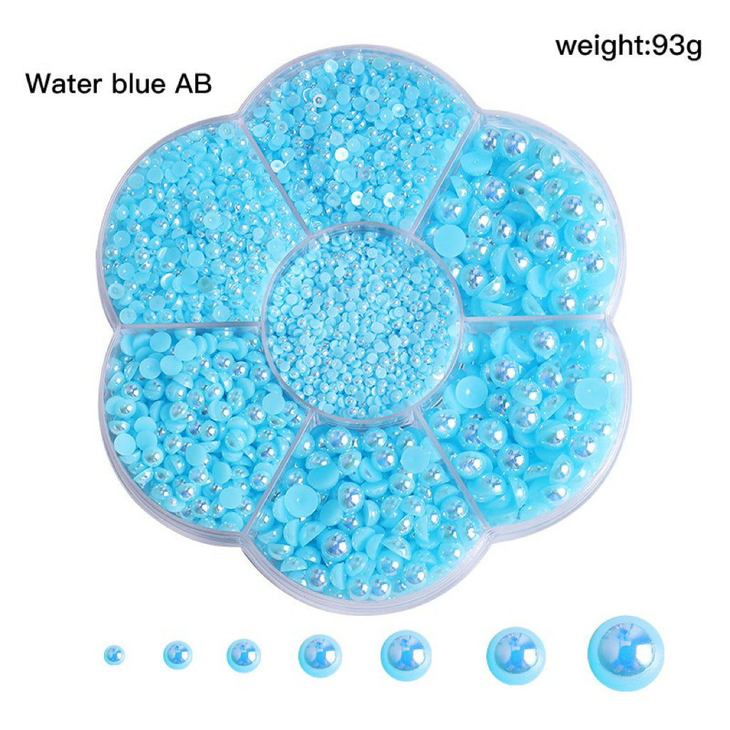 Colorful Pearl  Nail Art (5600 pieces) Wheel – Choose Your Shade!