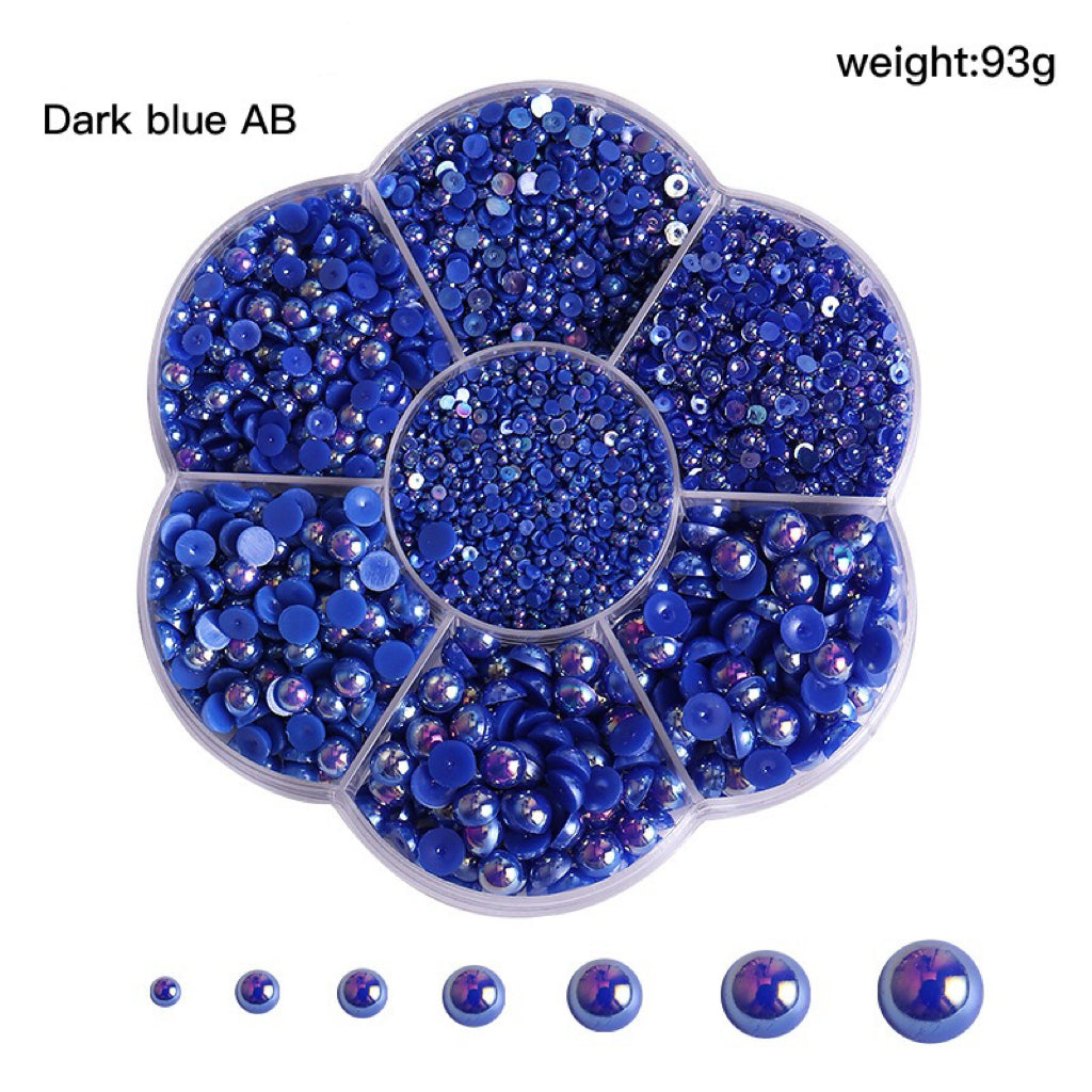 Colorful Pearl  Nail Art (5600 pieces) Wheel – Choose Your Shade!