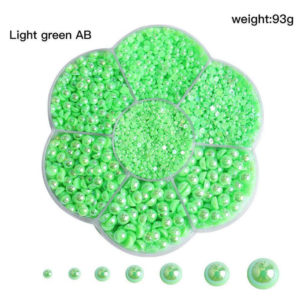 Colorful Pearl  Nail Art (5600 pieces) Wheel – Choose Your Shade!