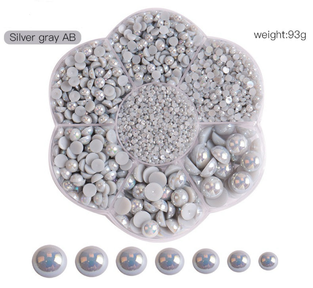 Colorful Pearl  Nail Art (5600 pieces) Wheel – Choose Your Shade!