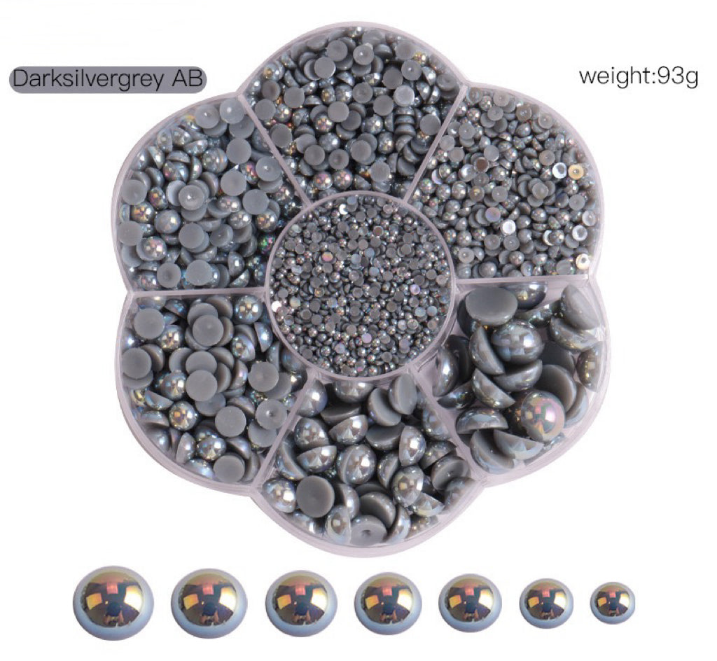 Colorful Pearl  Nail Art (5600 pieces) Wheel – Choose Your Shade!