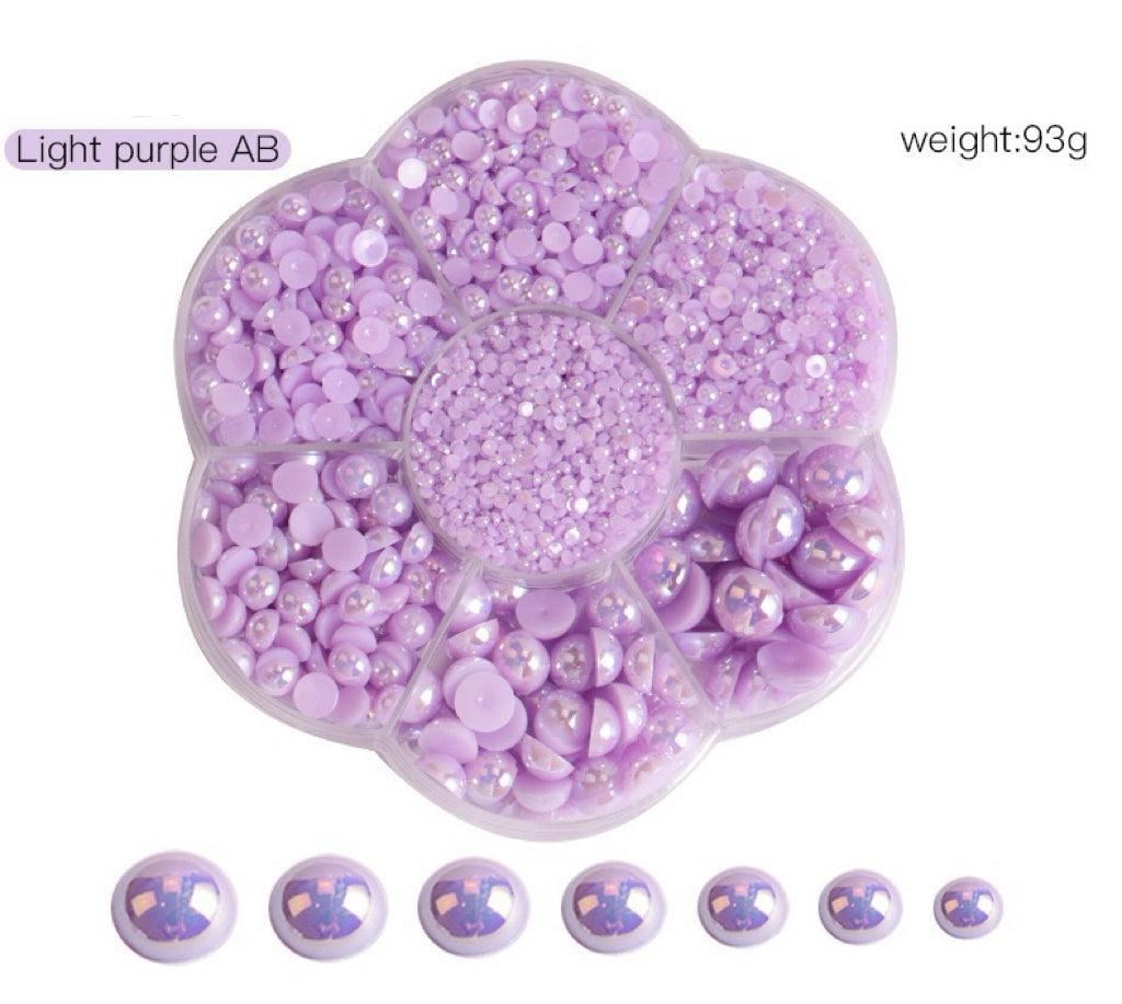 Colorful Pearl  Nail Art (5600 pieces) Wheel – Choose Your Shade!