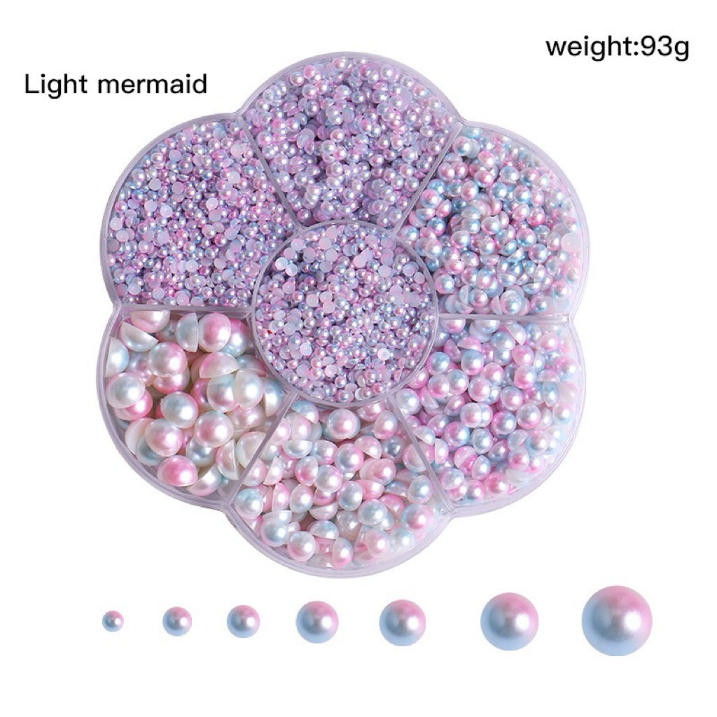 Colorful Pearl  Nail Art (5600 pieces) Wheel – Choose Your Shade!