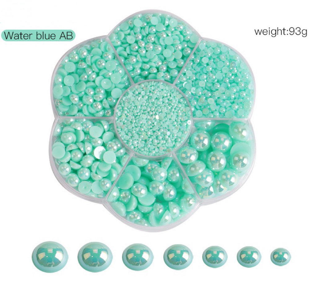 Colorful Pearl  Nail Art (5600 pieces) Wheel – Choose Your Shade!