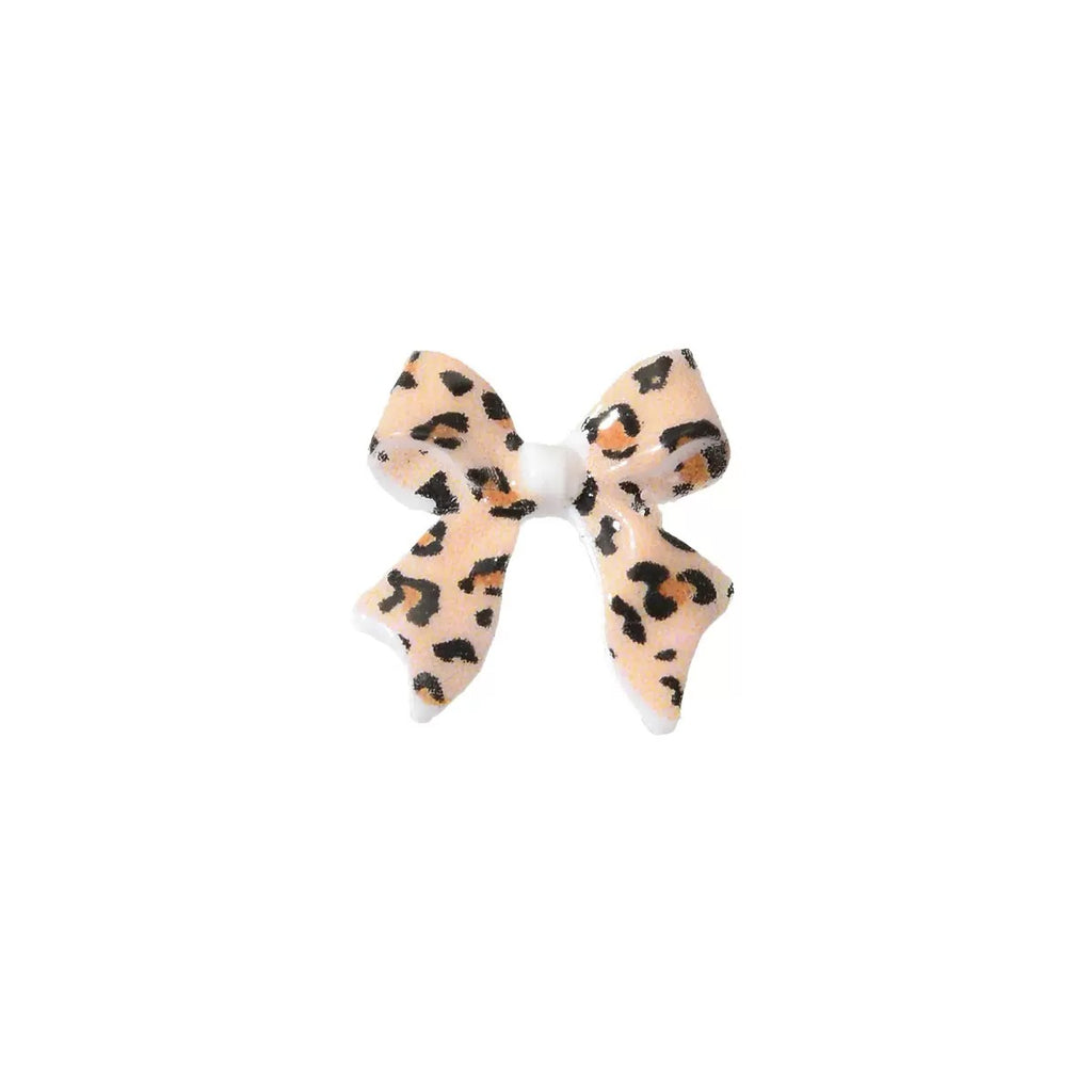 40-Piece Cheetah & Leopard Print Resin Nail Art Charm set