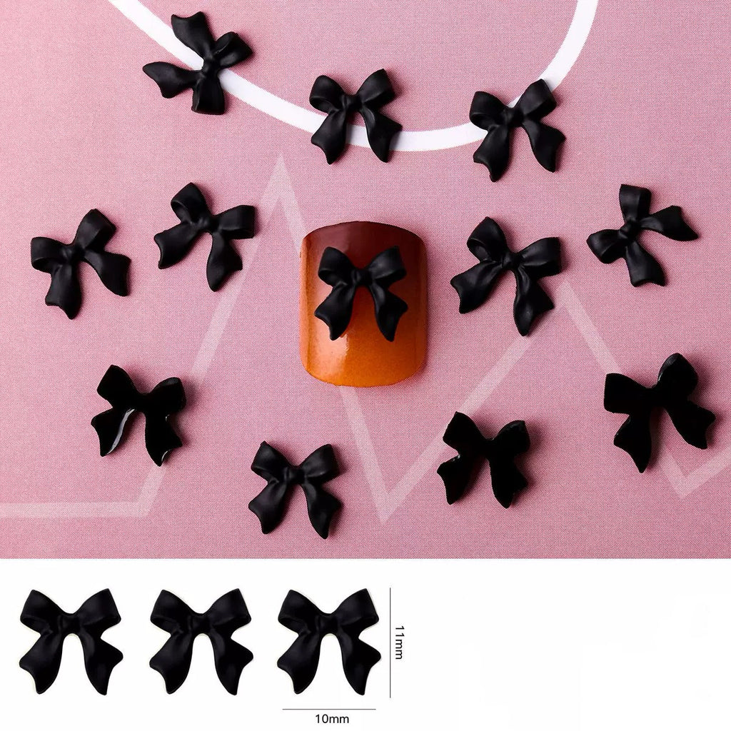 Charming  Bow Nail Charms – 50-Piece Pack