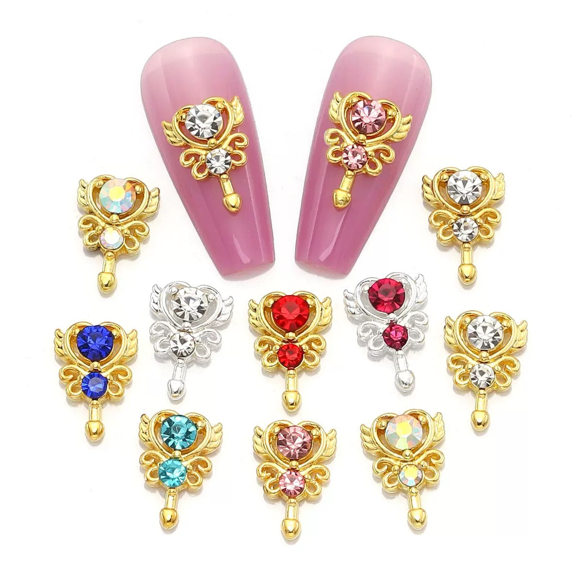 MagicalWand Celestial Nail Charm Set - 12-Piece Set