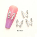 3D Butterfly Nail Charms – 12-Piece Set of Shimmering Alloy Winged Accents for Nail Art